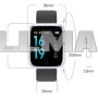 Фитнес-браслет Apple band T80, два браслета, silver